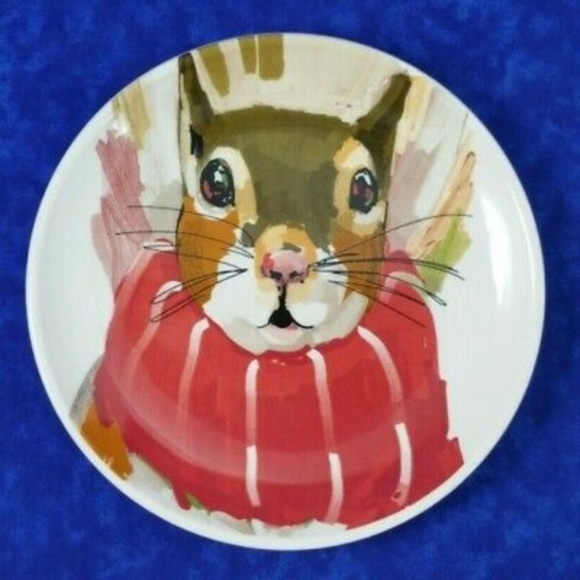 Vintage Rae Dunn Woodland Critter Christmas Dessert  Plates - Picture 7 of 7
